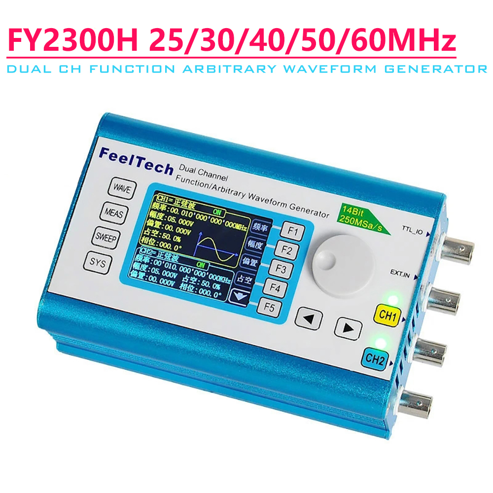 FY2300H Series DDS Function Ar - Dual Channel Arbitrary Waveform Function Generator 60Mhz review and price